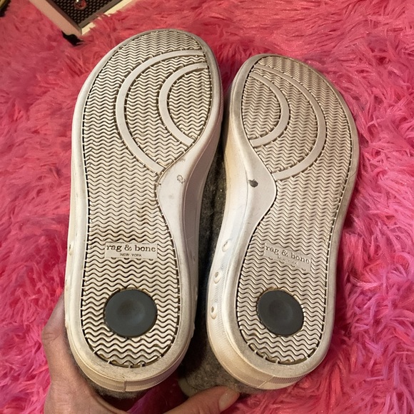 Rag & Bone Standard Issue wool felt gray high top sneakers size EU40/US10 - Picture 9 of 14